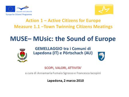 MUSE– MUsic: the Sound of Europe