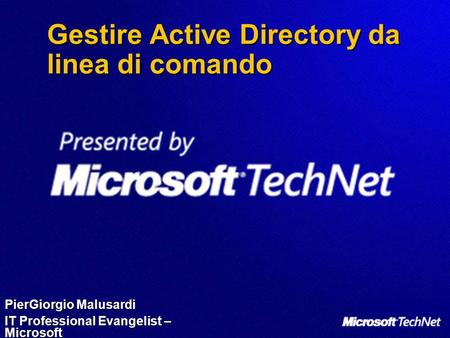 Gestire Active Directory da linea di comando