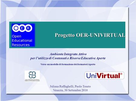 Progetto OER-UNIVIRTUAL