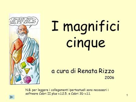 I magnifici cinque a cura di Renata Rizzo 2006