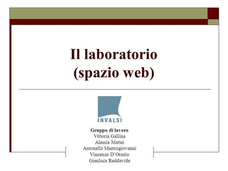 Il laboratorio (spazio web)