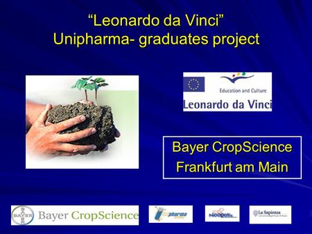 “Leonardo da Vinci” Unipharma- graduates project