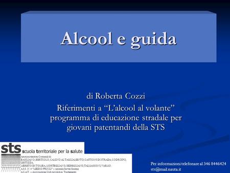 Alcool e guida di Roberta Cozzi