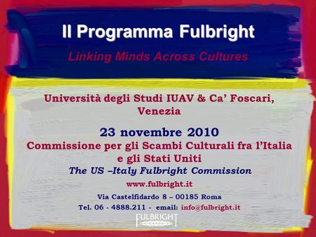 Il Programma Fulbright
