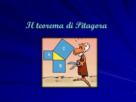 Il teorema di Pitagora.