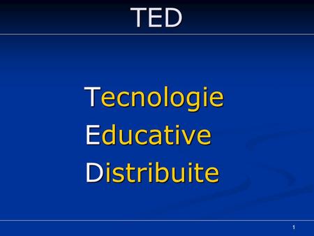 Tecnologie Educative Distribuite