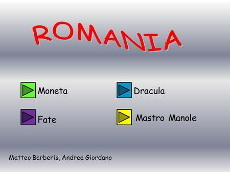 ROMANIA Moneta Dracula Mastro Manole Fate