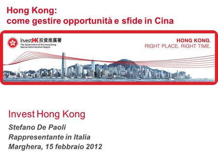 Hong Kong: come gestire opportunità e sfide in Cina