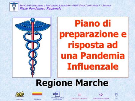 Piano di preparazione e risposta ad una Pandemia Influenzale