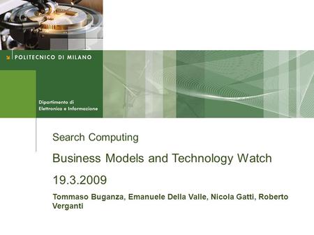 Business Models and Technology Watch