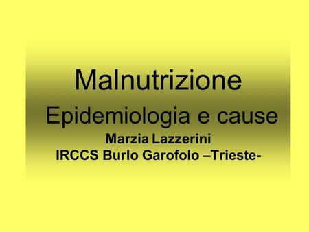 FACTs- Epidemiologia -cause