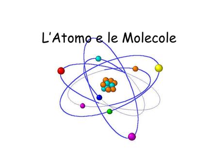 L’Atomo e le Molecole.