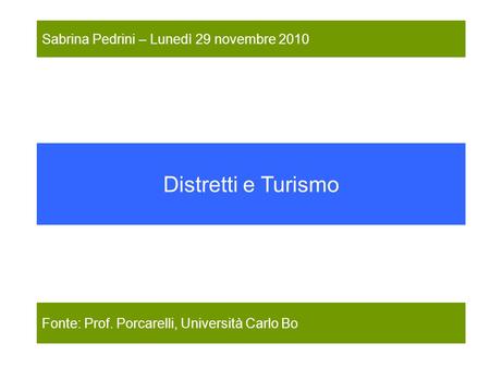 Università degli Studi di Urbino Carlo Bo Facoltà di Economia