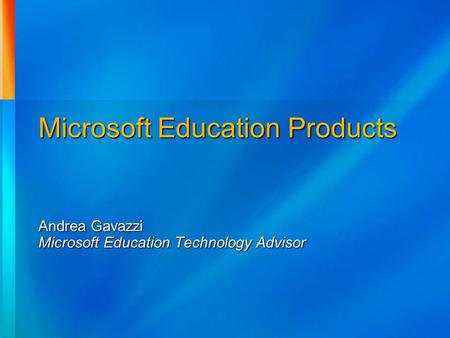 Microsoft Education Products