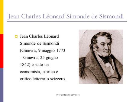 Jean Charles Léonard Simonde de Sismondi