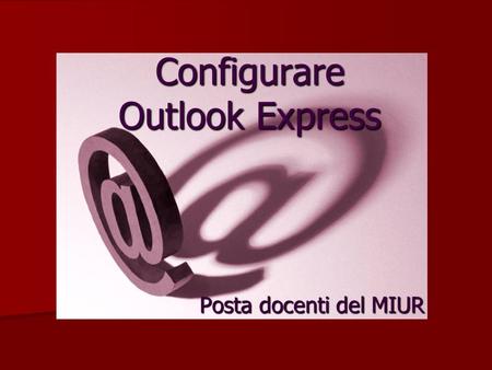 Configurare Outlook Express