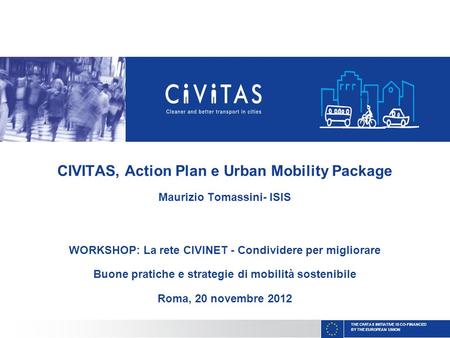 CIVITAS, Action Plan e Urban Mobility Package