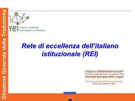 Rete di eccellenza dell’italiano istituzionale (REI)