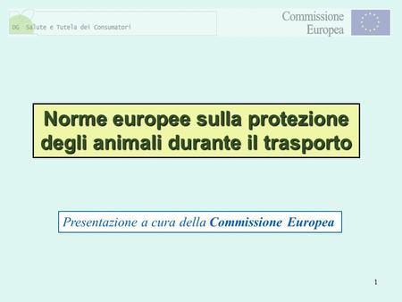Norme europee sulla protezione degli animali durante il trasporto