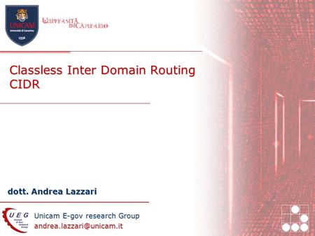 Classless Inter Domain Routing CIDR