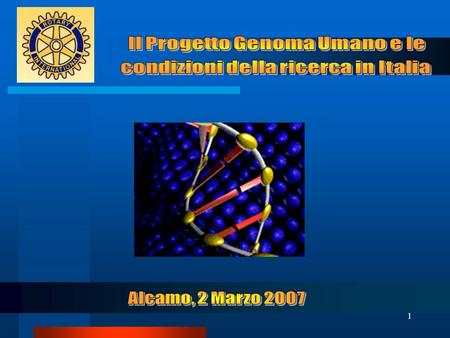 Il Progetto Genoma Umano e le condizioni della ricerca in Italia