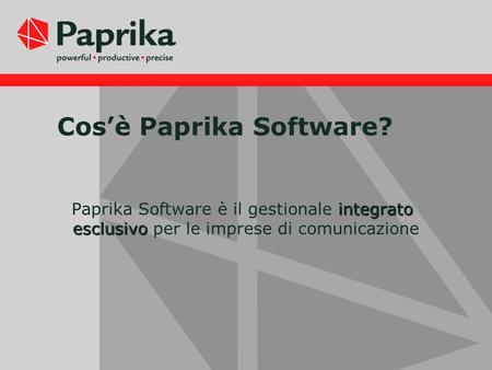 Cos’è Paprika Software?