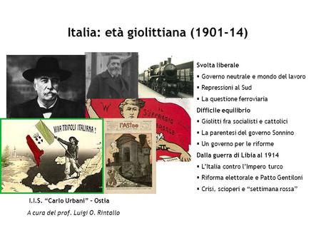 Italia: età giolittiana ( )