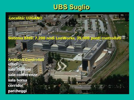 UBS Suglio Località: LUGANO