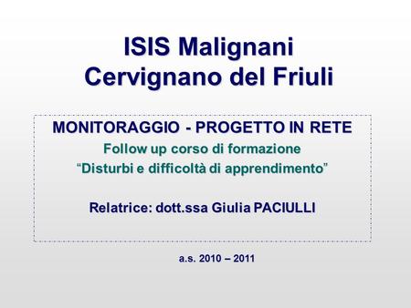 ISIS Malignani Cervignano del Friuli