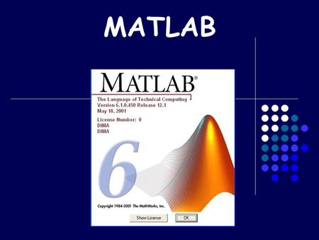 MATLAB. Scopo della lezione Programmare in Matlab Funzioni Cicli Operatori relazionali Esercizi vari.