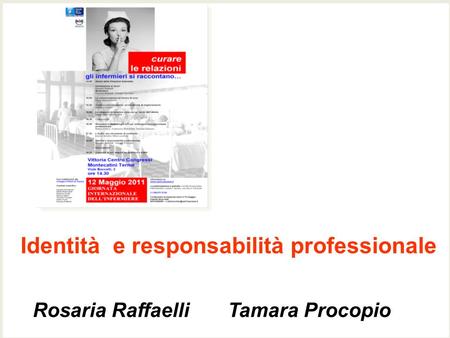 Identità e responsabilità professionale