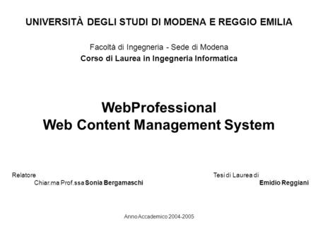 WebProfessional Web Content Management System
