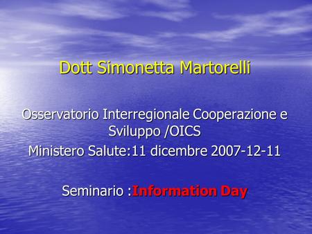 Dott Simonetta Martorelli