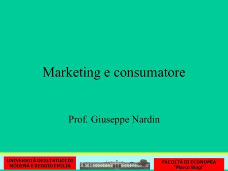 Marketing e consumatore