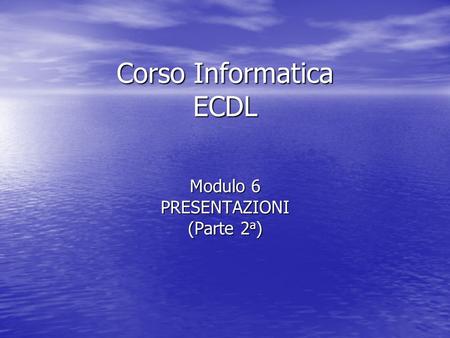 Corso Informatica ECDL
