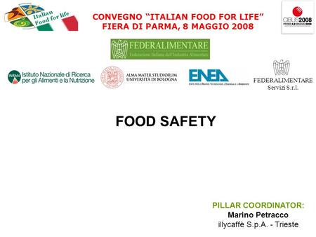 CONVEGNO “ITALIAN FOOD FOR LIFE”