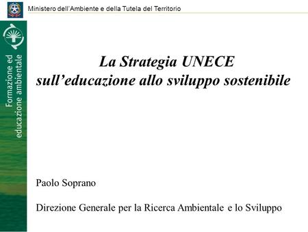 La Strategia UNECE sull’educazione allo sviluppo sostenibile