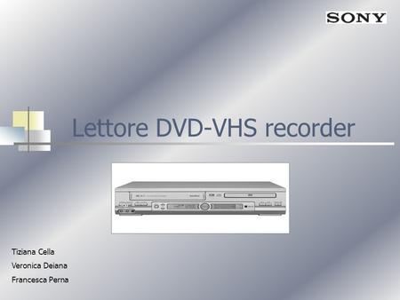 Lettore DVD-VHS recorder