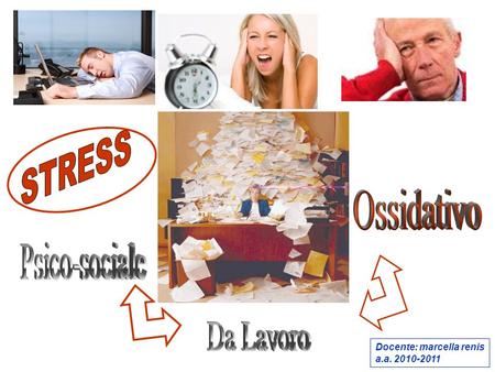 STRESS Ossidativo Psico-sociale Da Lavoro Docente: marcella renis