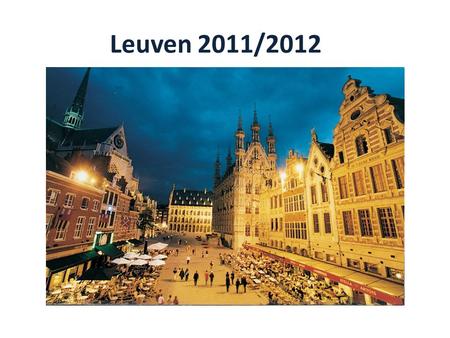 Leuven 2011/2012.