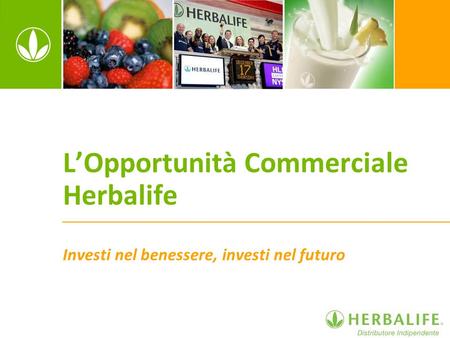 L’Opportunità Commerciale Herbalife