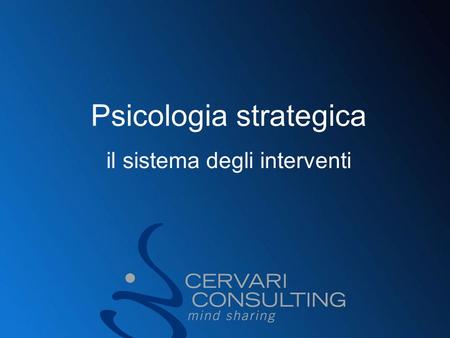 Psicologia strategica