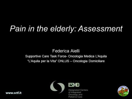 Pain in the elderly: Assessment
