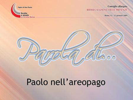 Paolo nell’areopago.