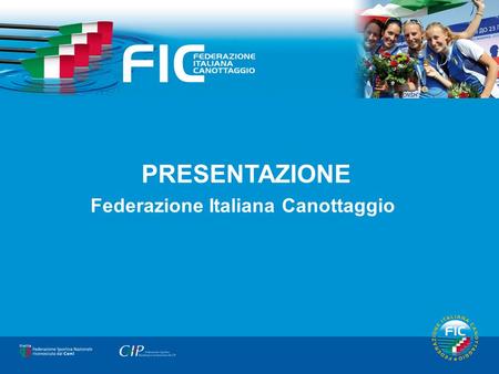 Copertina PRESENTAZIONE Federazione Italiana Canottaggio.