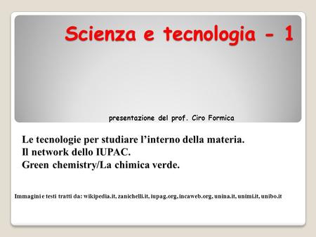 presentazione del prof. Ciro Formica