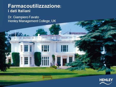 Farmacoutilizzazione: i dati Italiani