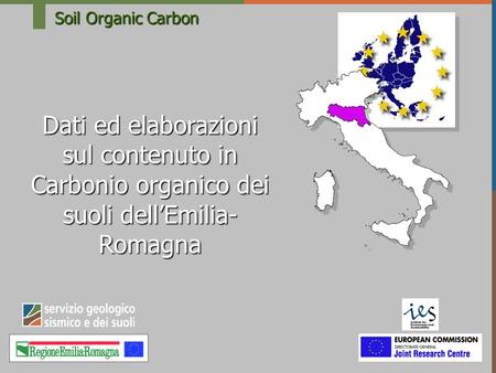 Soil Organic Carbon Dati ed elaborazioni sul contenuto in Carbonio organico dei suoli dell’Emilia-Romagna.