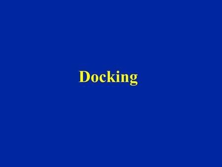 Docking.