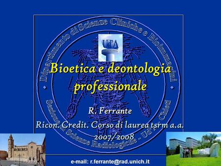 Bioetica e deontologia professionale